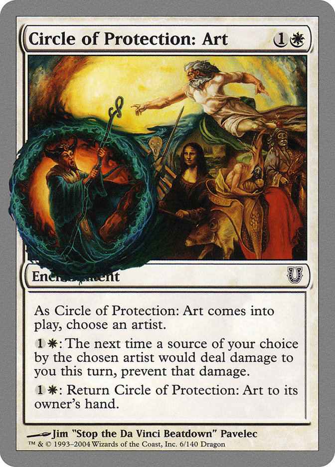 Circle of Protection: Art [Unhinged] MTG Single Magic: The Gathering    | Red Claw Gaming