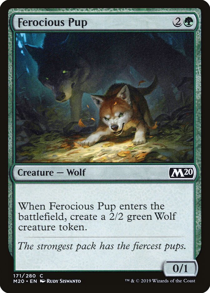 Ferocious Pup [Core Set 2020] MTG Single Magic: The Gathering    | Red Claw Gaming