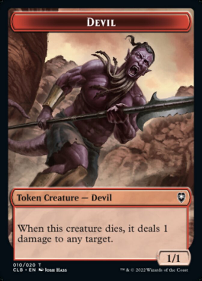 Devil Token [Commander Legends: Battle for Baldur's Gate Tokens] MTG Single Magic: The Gathering    | Red Claw Gaming