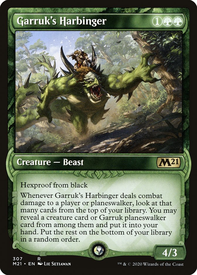 Garruk's Harbinger (Showcase) [Core Set 2021] MTG Single Magic: The Gathering    | Red Claw Gaming