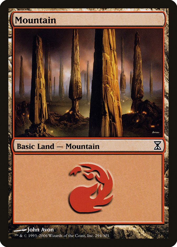 Mountain (294) [Time Spiral] MTG Single Magic: The Gathering    | Red Claw Gaming