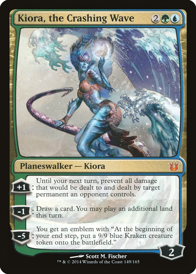 Kiora, the Crashing Wave [Born of the Gods] MTG Single Magic: The Gathering    | Red Claw Gaming