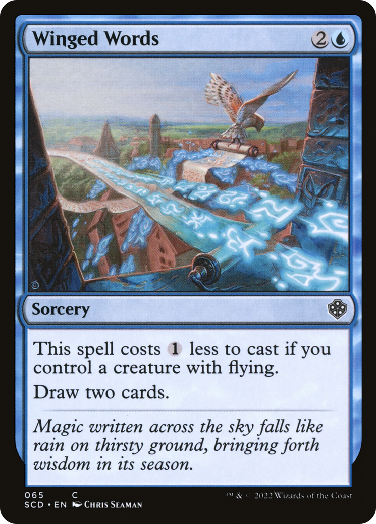 Winged Words [Starter Commander Decks] MTG Single Magic: The Gathering    | Red Claw Gaming