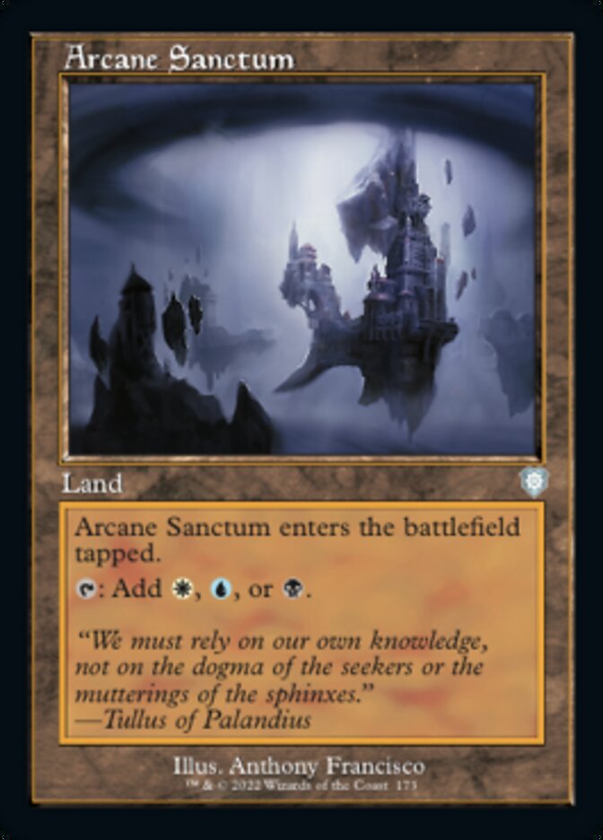 Arcane Sanctum (Retro) [The Brothers' War Commander] MTG Single Magic: The Gathering    | Red Claw Gaming