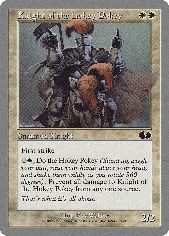 Knight of the Hokey Pokey [Unglued] MTG Single Magic: The Gathering    | Red Claw Gaming