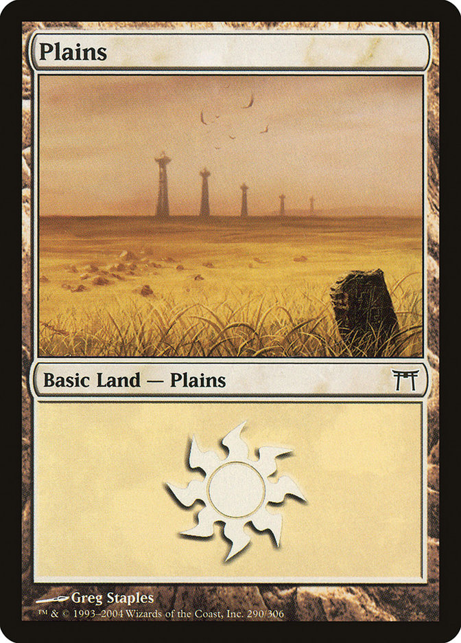 Plains (290) [Champions of Kamigawa] MTG Single Magic: The Gathering    | Red Claw Gaming