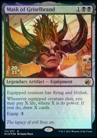 Mask of Griselbrand [Innistrad: Midnight Hunt Prerelease Promos] MTG Single Magic: The Gathering    | Red Claw Gaming