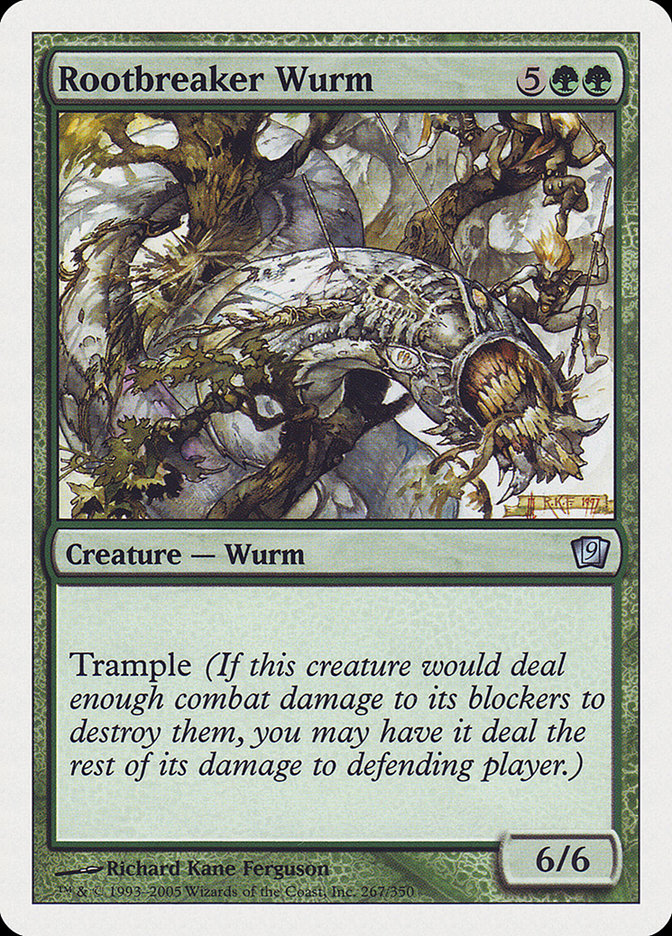 Rootbreaker Wurm [Ninth Edition] MTG Single Magic: The Gathering    | Red Claw Gaming