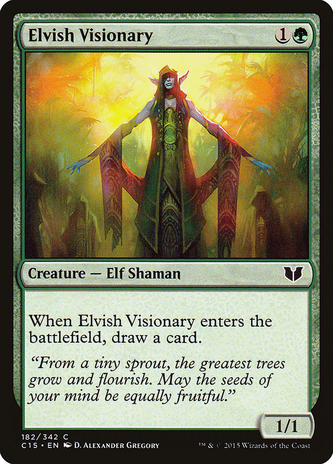 Elvish Visionary [Commander 2015] MTG Single Magic: The Gathering    | Red Claw Gaming