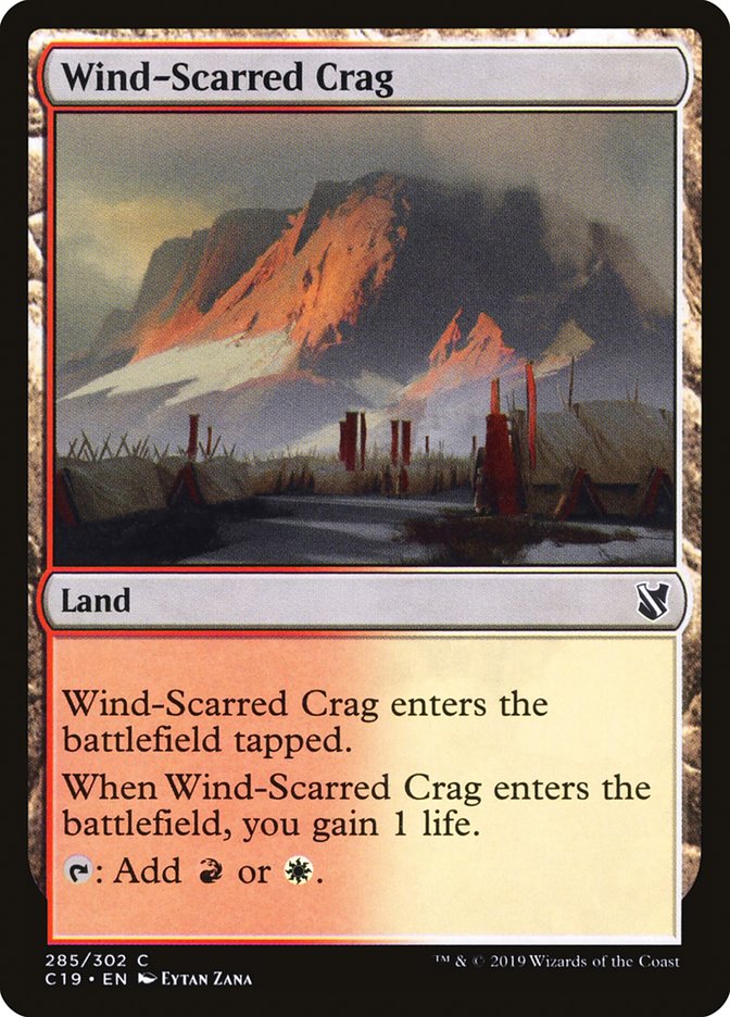 Wind-Scarred Crag [Commander 2019] MTG Single Magic: The Gathering    | Red Claw Gaming