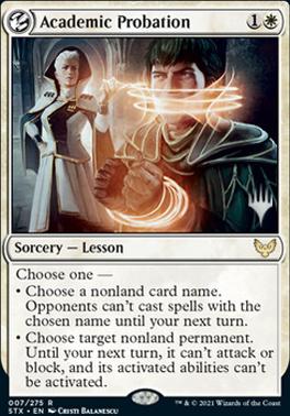 Academic Probation (Promo Pack) [Strixhaven: School of Mages Promos] MTG Single Magic: The Gathering    | Red Claw Gaming