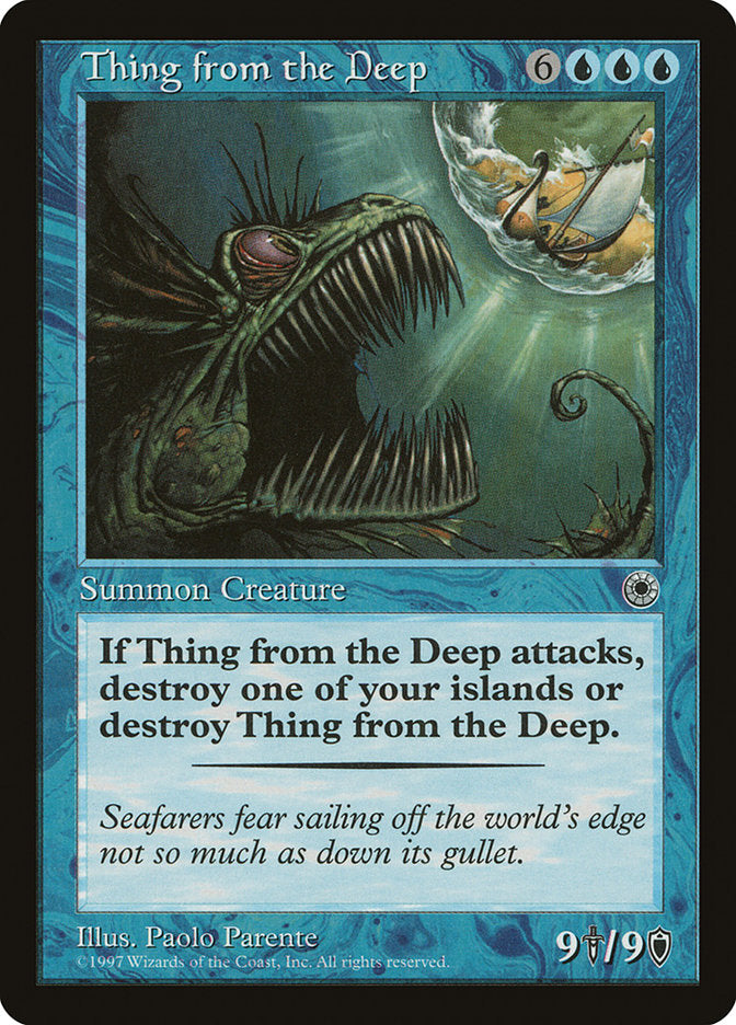 Thing from the Deep [Portal] MTG Single Magic: The Gathering    | Red Claw Gaming