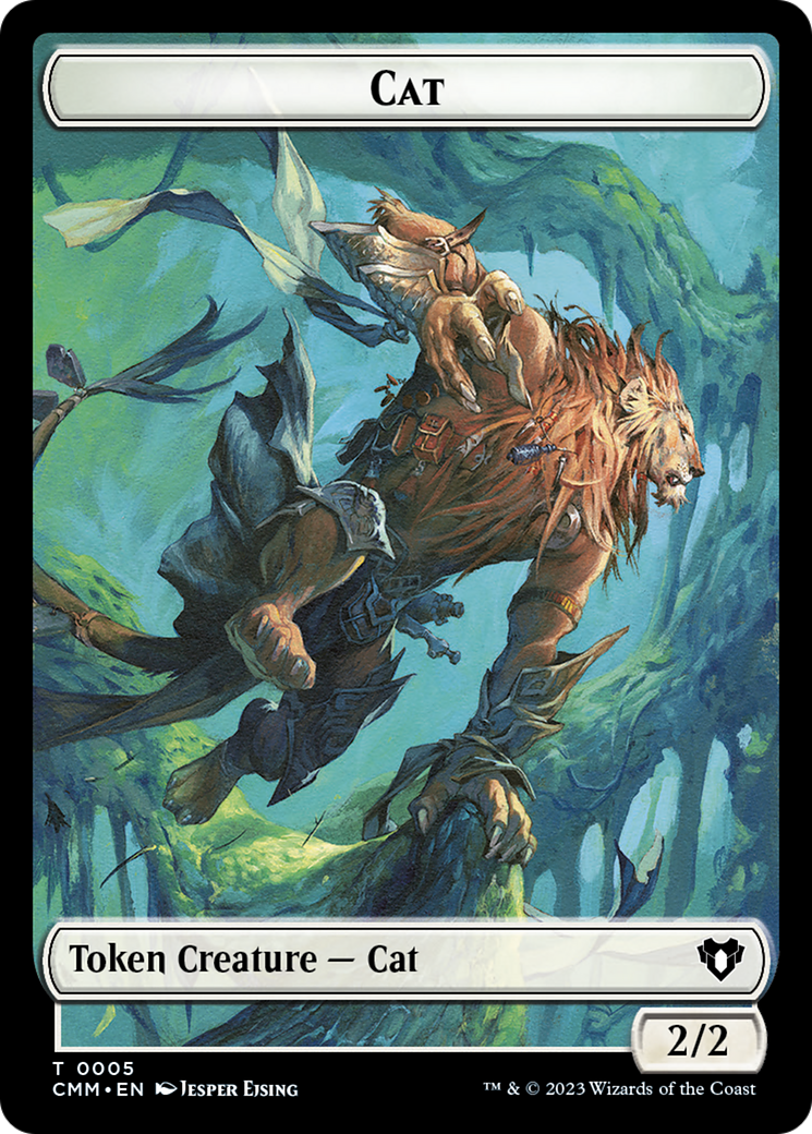 The Monarch // Cat (0005) Double-Sided Token [Commander Masters Tokens] MTG Single Magic: The Gathering    | Red Claw Gaming
