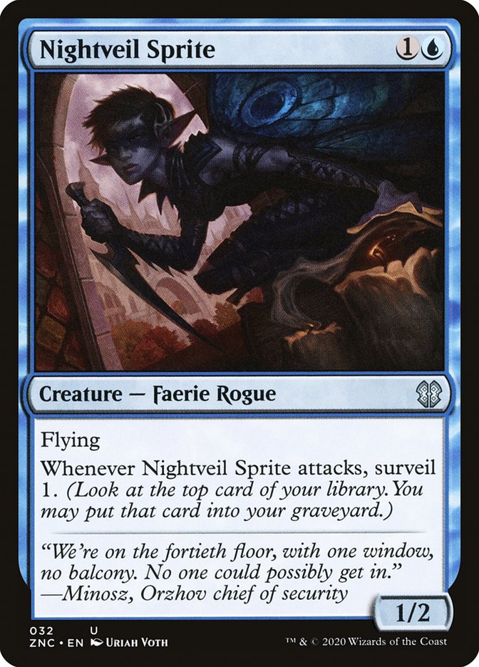 Nightveil Sprite [Zendikar Rising Commander] MTG Single Magic: The Gathering    | Red Claw Gaming