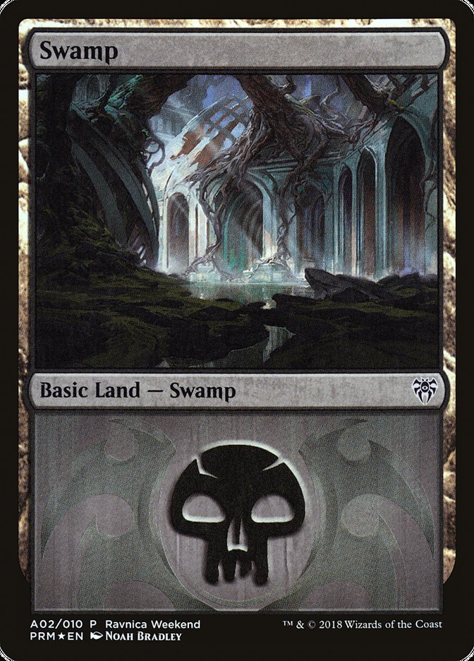 Swamp (A02) [Ravnica Allegiance Ravnica Weekend] MTG Single Magic: The Gathering    | Red Claw Gaming