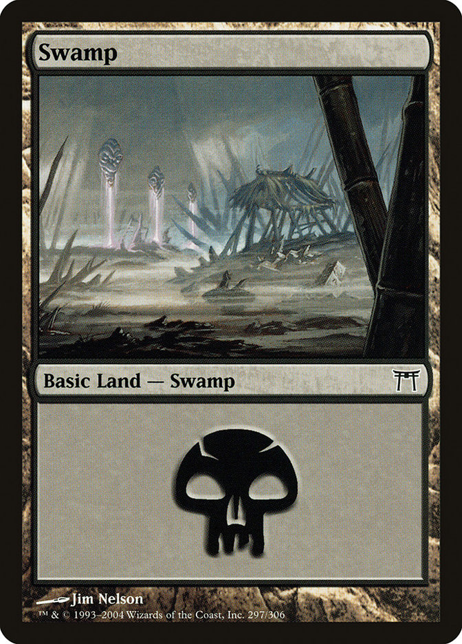 Swamp (297) [Champions of Kamigawa] MTG Single Magic: The Gathering    | Red Claw Gaming