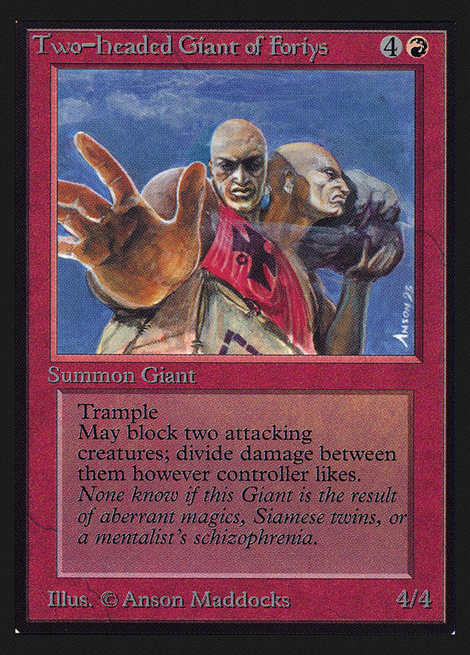 Two-Headed Giant of Foriys [International Collectors' Edition] MTG Single Magic: The Gathering    | Red Claw Gaming