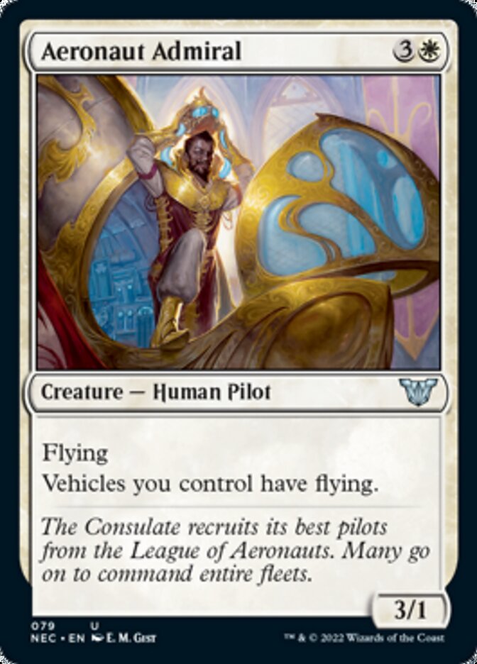 Aeronaut Admiral [Kamigawa: Neon Dynasty Commander] MTG Single Magic: The Gathering    | Red Claw Gaming