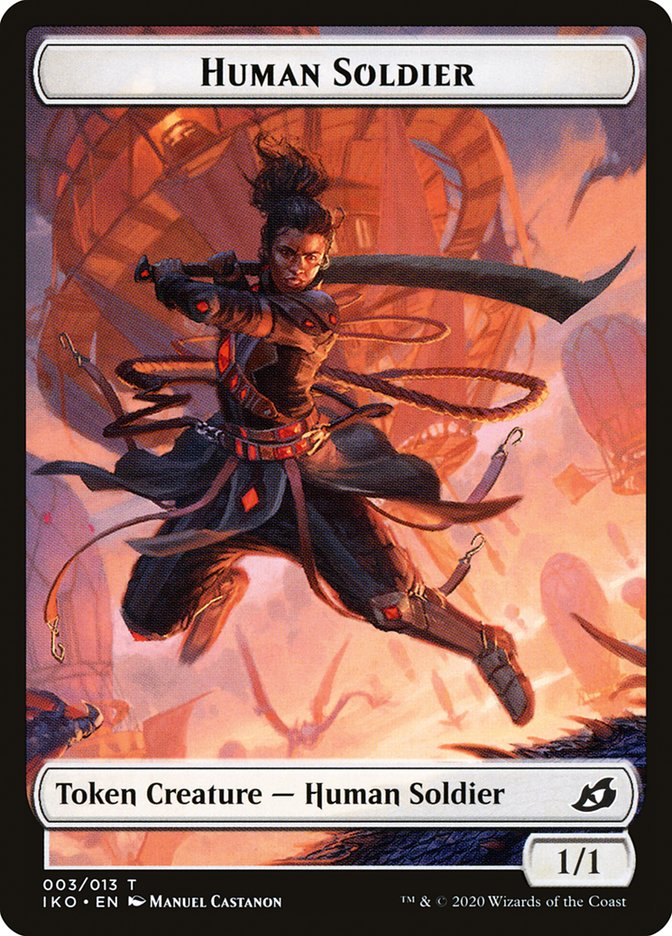 Kraken // Human Soldier (003) Double-Sided Token [Ikoria: Lair of Behemoths Tokens] MTG Single Magic: The Gathering    | Red Claw Gaming