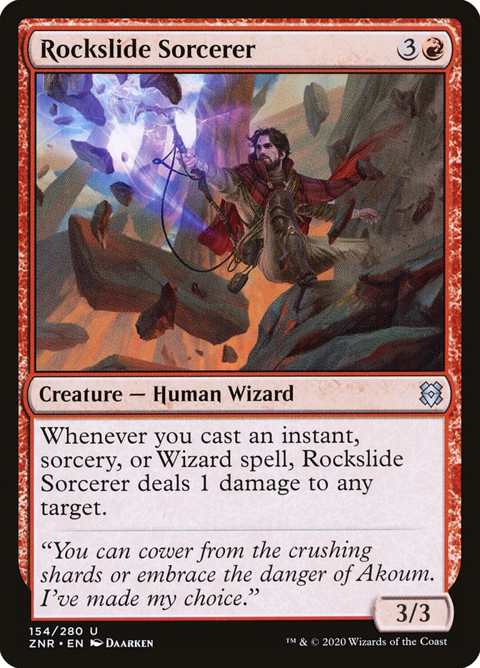 Rockslide Sorcerer [Zendikar Rising] MTG Single Magic: The Gathering    | Red Claw Gaming