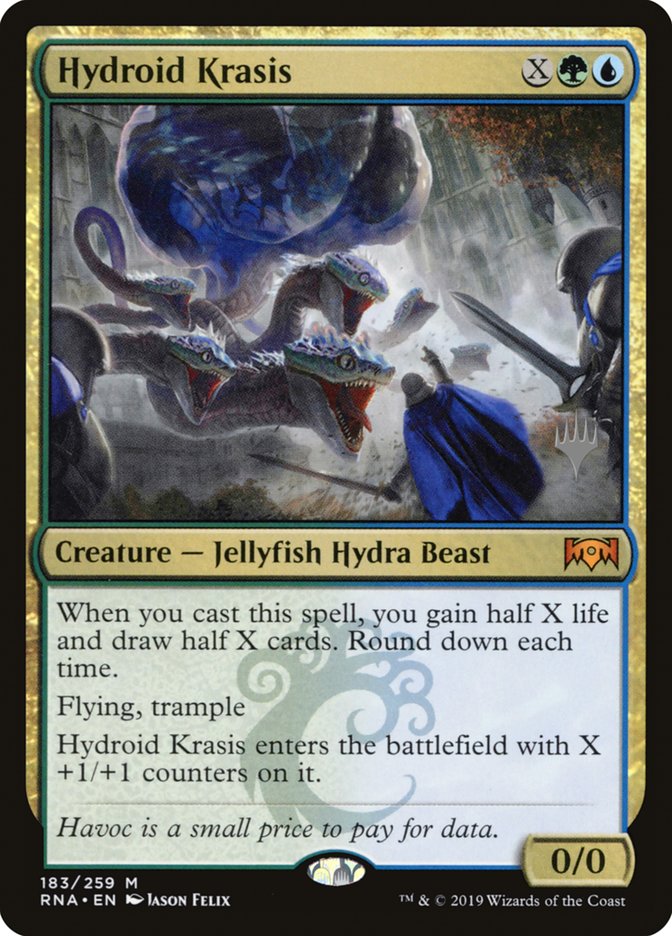 Hydroid Krasis (Promo Pack) [Ravnica Allegiance Promos] MTG Single Magic: The Gathering    | Red Claw Gaming