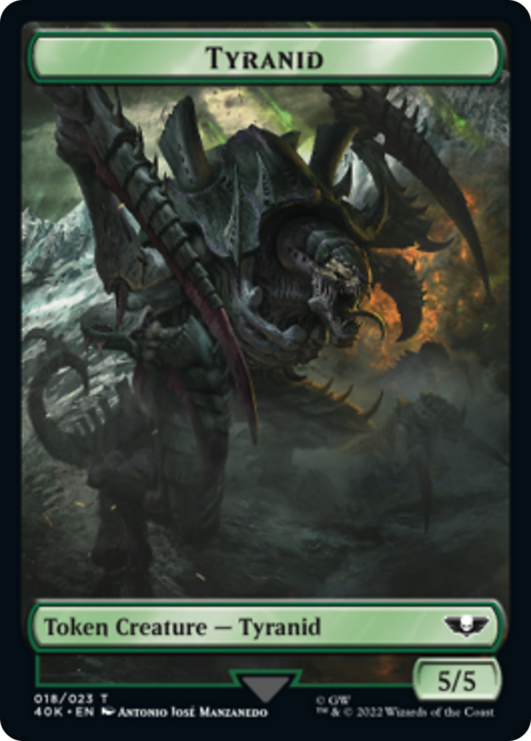 Tyranid (17) // Tyranid (18) Double-Sided Token [Warhammer 40,000 Tokens] MTG Single Magic: The Gathering    | Red Claw Gaming