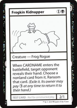 Frogkin Kidnapper (2021 Edition) [Mystery Booster Playtest Cards] MTG Single Magic: The Gathering    | Red Claw Gaming