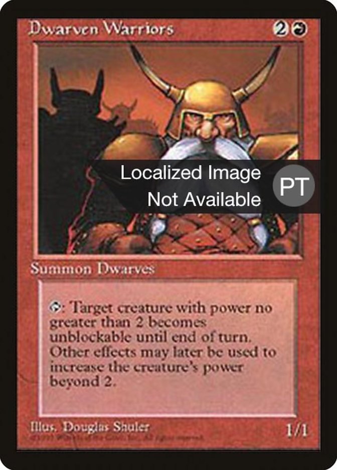 Dwarven Warriors [Fourth Edition (Foreign Black Border)] MTG Single Magic: The Gathering    | Red Claw Gaming