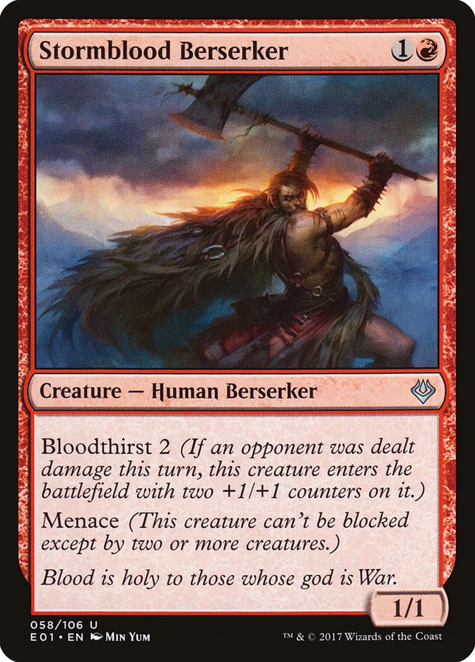 Stormblood Berserker [Archenemy: Nicol Bolas] MTG Single Magic: The Gathering    | Red Claw Gaming