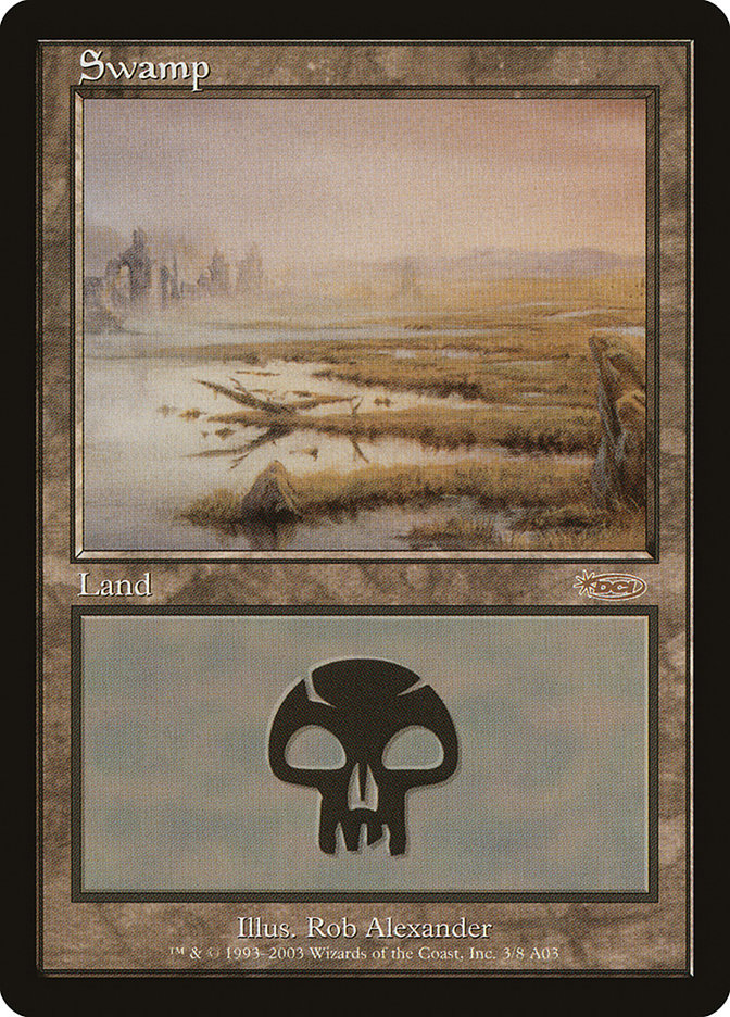 Swamp (3) [Arena League 2003] MTG Single Magic: The Gathering    | Red Claw Gaming