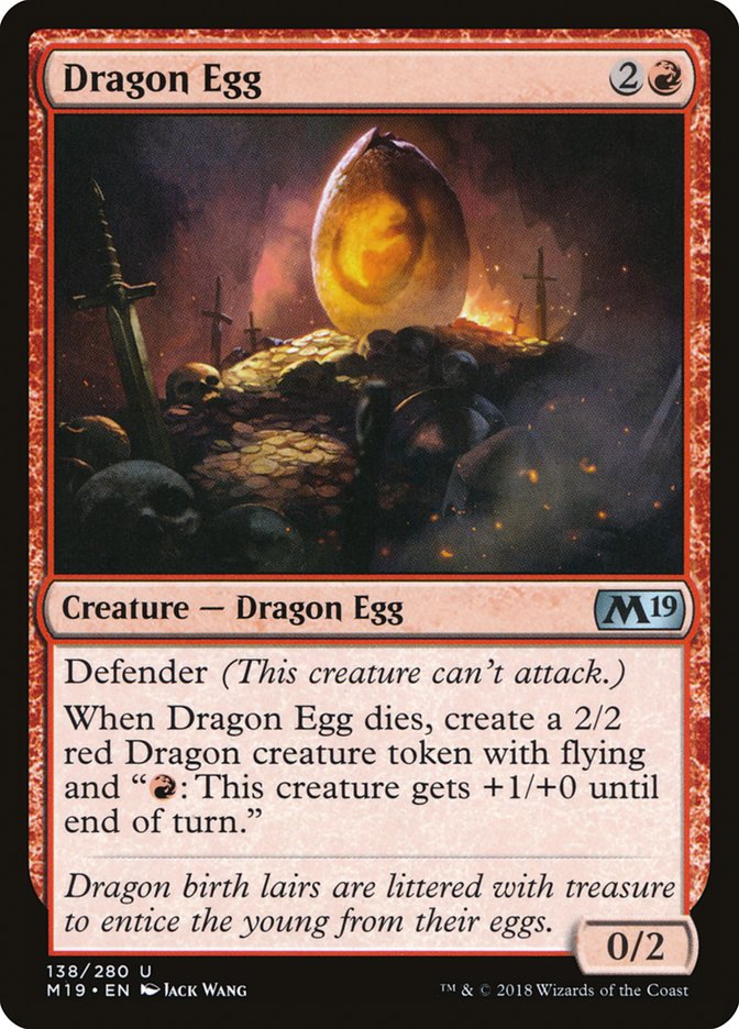 Dragon Egg [Core Set 2019] MTG Single Magic: The Gathering    | Red Claw Gaming