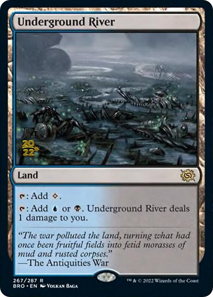 Underground River [The Brothers' War Prerelease Promos] MTG Single Magic: The Gathering    | Red Claw Gaming