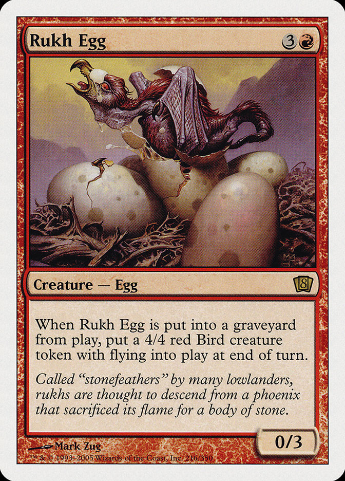 Rukh Egg [Eighth Edition] MTG Single Magic: The Gathering    | Red Claw Gaming