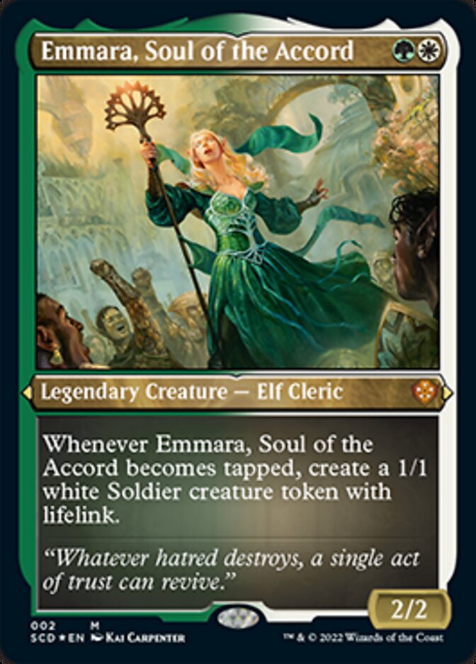 Emmara, Soul of the Accord (Foil Etched) [Starter Commander Decks] MTG Single Magic: The Gathering    | Red Claw Gaming