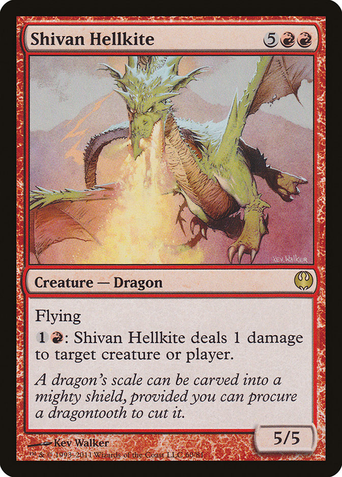 Shivan Hellkite [Duel Decks: Knights vs. Dragons] MTG Single Magic: The Gathering    | Red Claw Gaming