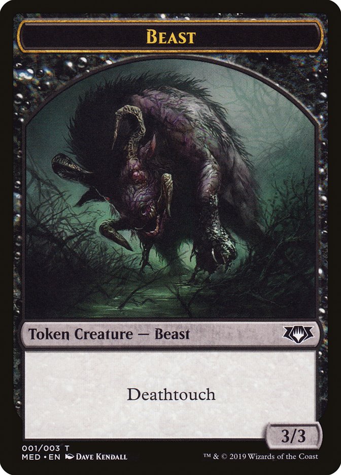 Beast Token [Mythic Edition Tokens] MTG Single Magic: The Gathering    | Red Claw Gaming