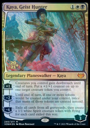 Kaya, Geist Hunter [Innistrad: Crimson Vow Prerelease Promos] MTG Single Magic: The Gathering    | Red Claw Gaming