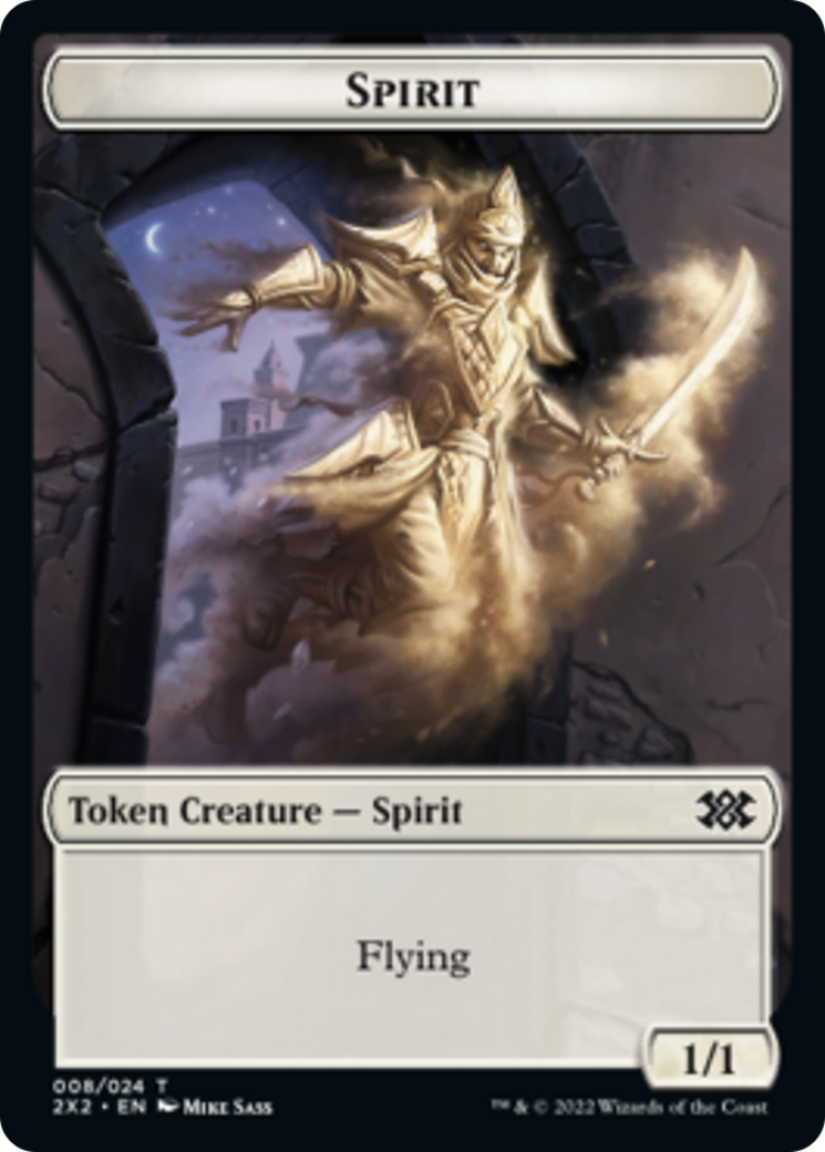 Egg // Spirit (008) Double-Sided Token [Double Masters 2022 Tokens] MTG Single Magic: The Gathering    | Red Claw Gaming