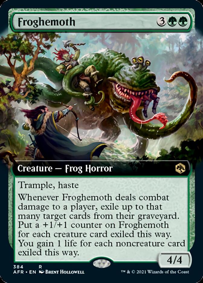 Froghemoth (Extended Art) [Dungeons & Dragons: Adventures in the Forgotten Realms] MTG Single Magic: The Gathering    | Red Claw Gaming