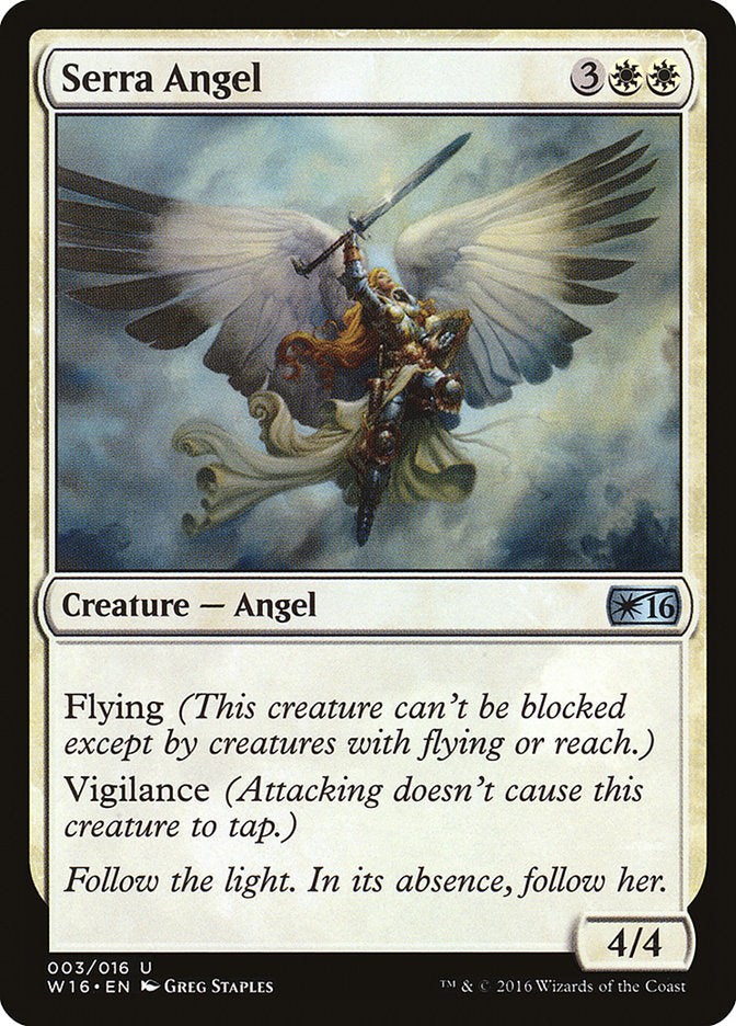Serra Angel [Welcome Deck 2016] MTG Single Magic: The Gathering    | Red Claw Gaming