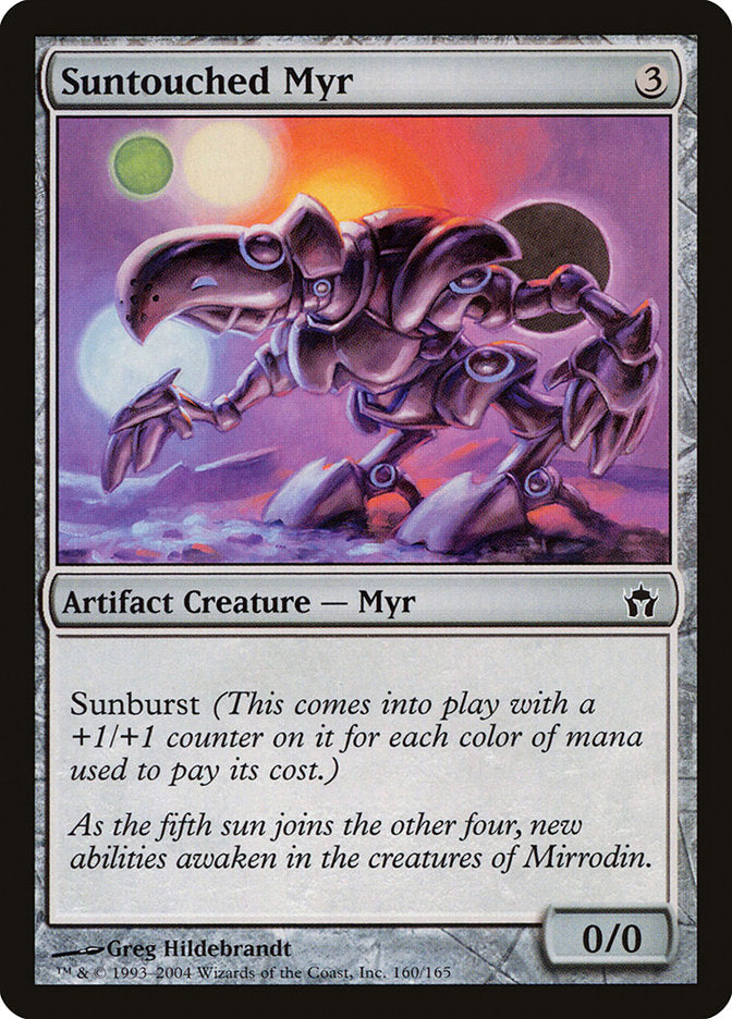 Suntouched Myr [Fifth Dawn] MTG Single Magic: The Gathering    | Red Claw Gaming