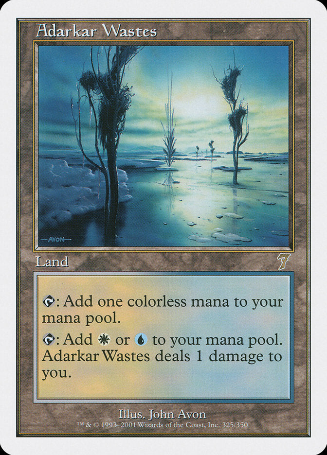 Adarkar Wastes [Seventh Edition] MTG Single Magic: The Gathering    | Red Claw Gaming