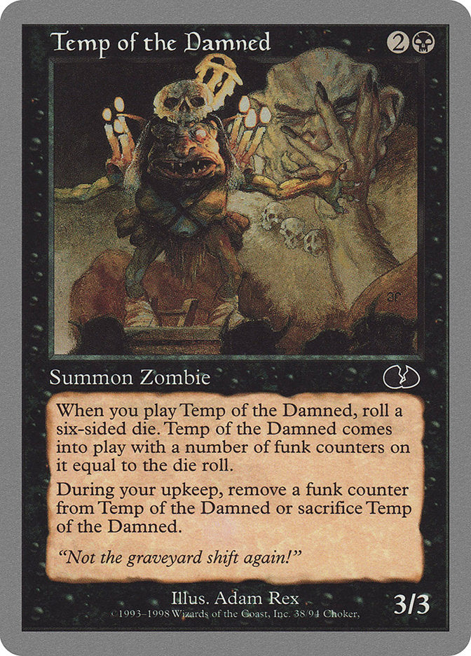 Temp of the Damned [Unglued] MTG Single Magic: The Gathering    | Red Claw Gaming