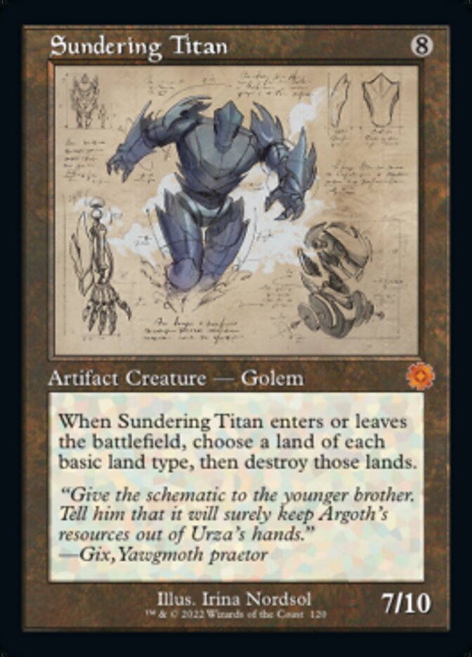 Sundering Titan (Retro Schematic) [The Brothers' War Retro Artifacts] MTG Single Magic: The Gathering    | Red Claw Gaming