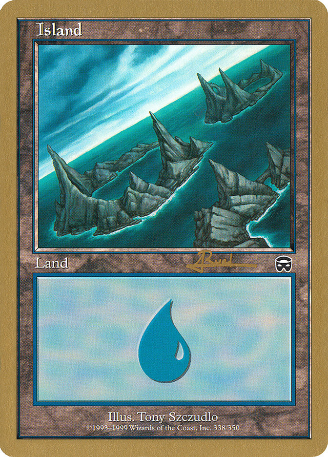 Island (ar338) (Antoine Ruel) [World Championship Decks 2001] MTG Single Magic: The Gathering    | Red Claw Gaming