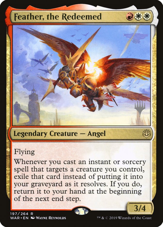 Feather, the Redeemed (Promo Pack) [War of the Spark Promos] MTG Single Magic: The Gathering    | Red Claw Gaming