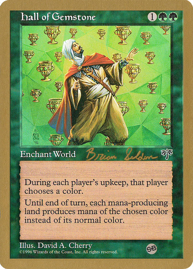 Hall of Gemstone (Brian Selden) (SB) [World Championship Decks 1998] MTG Single Magic: The Gathering    | Red Claw Gaming