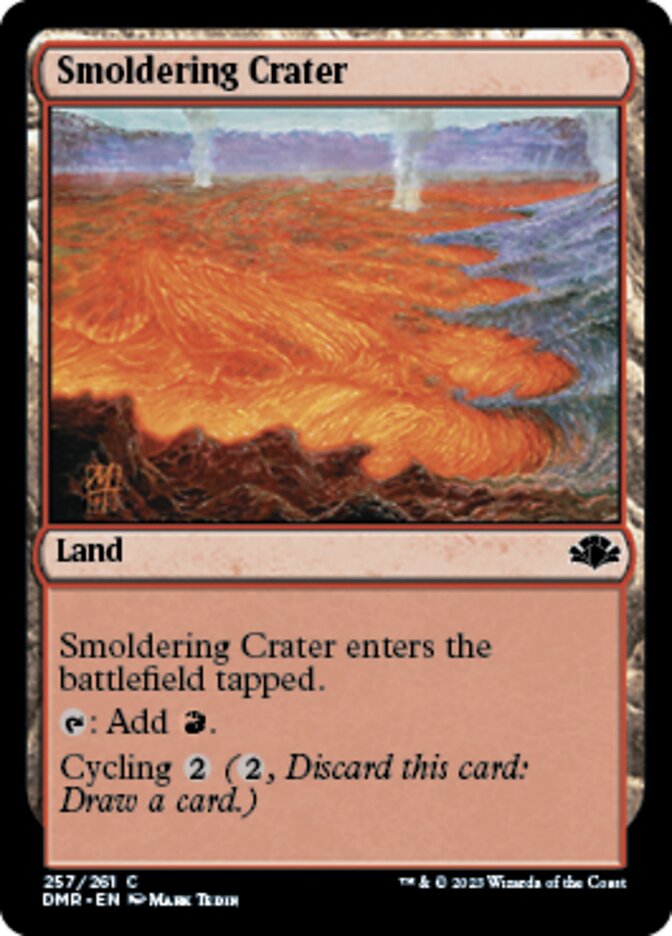 Smoldering Crater [Dominaria Remastered] MTG Single Magic: The Gathering    | Red Claw Gaming