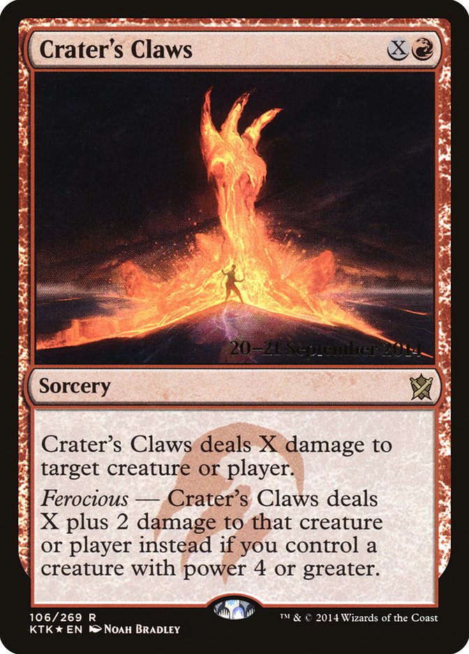 Crater's Claws [Khans of Tarkir Prerelease Promos] MTG Single Magic: The Gathering    | Red Claw Gaming