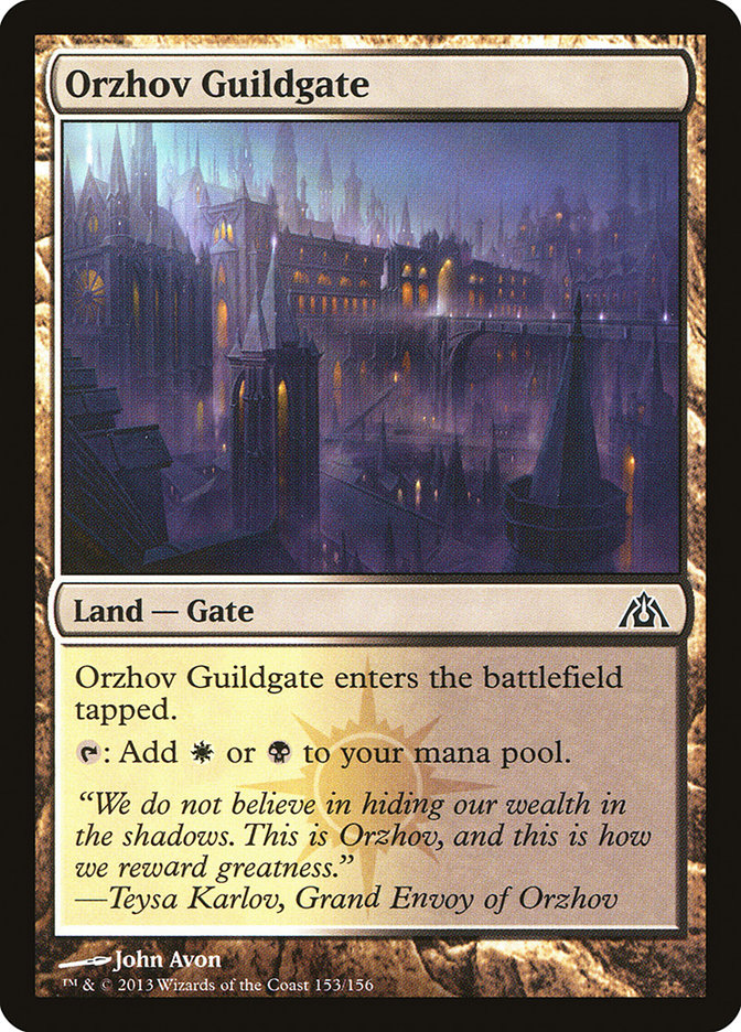 Orzhov Guildgate [Dragon's Maze] MTG Single Magic: The Gathering    | Red Claw Gaming